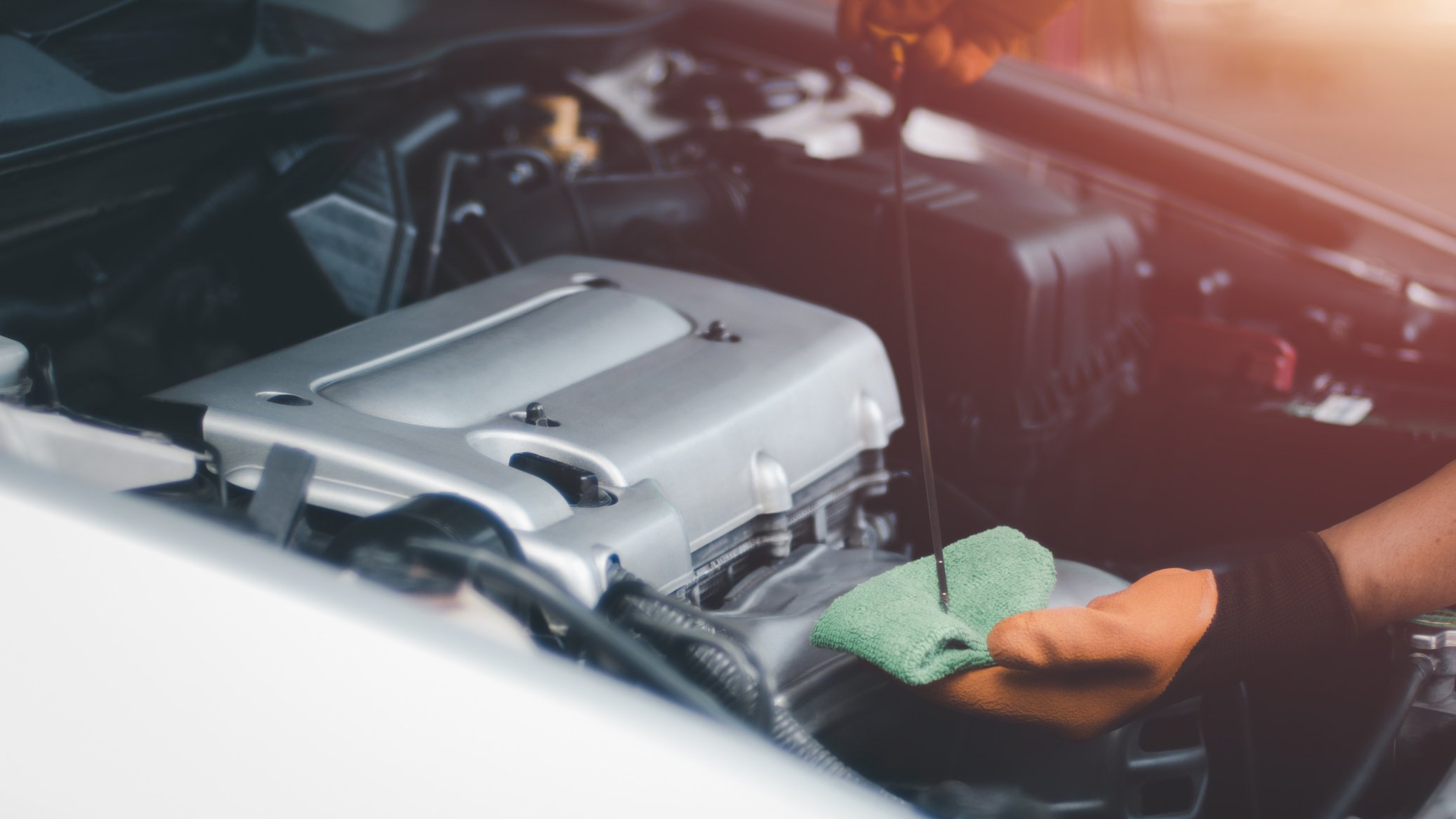 Auto Mechanic Working in Garage